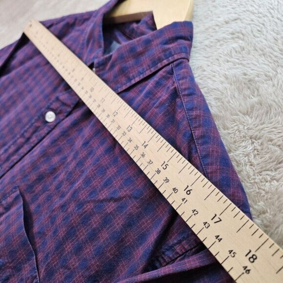 Bonobos Shirt Slim Fit Button-Down Multicolor Plaid Pocket Long Sleeve Mens Sz M - Picture 4 of 10